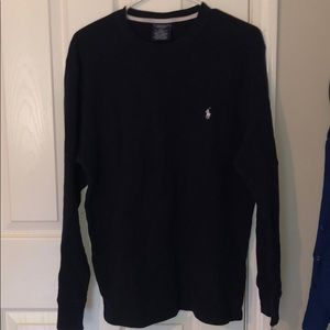 Navy Blue Long Sleeve Polo Ralph